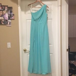 DAVIDS BRIDAL SPA ONE SHOULDER BRIDESMAID DRESS